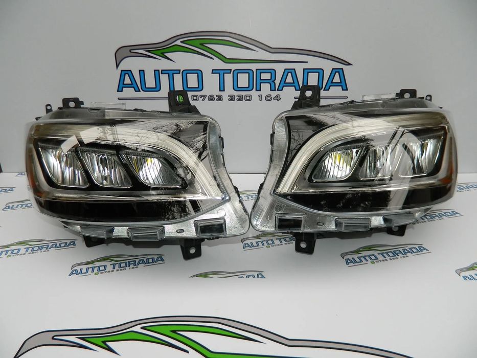 Faruri ,Far stanga dreapta Full Led Mercedes Sprinter an 2018 2019 2020 2021 2022 2023 2024 2025 cod A9109067600, A9109067500
