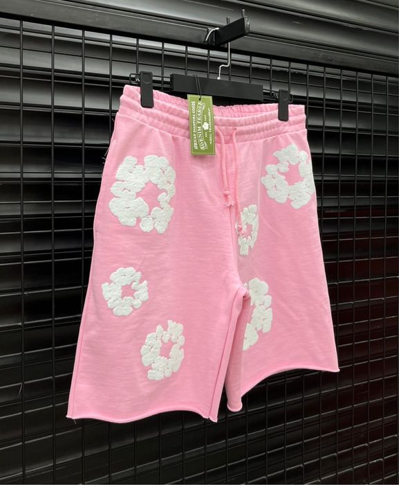 Pantaloni scurti Denim Tears Balenciaga off white