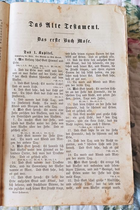 Biblia in limba germana, Stuttgart 1891, traducere de Martin Luther