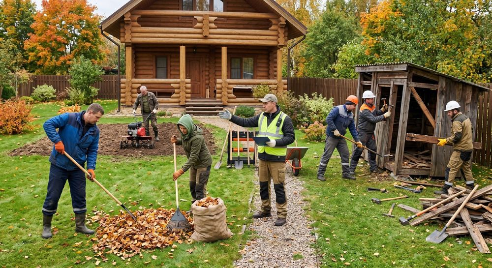 Уборка и чистка частной территори