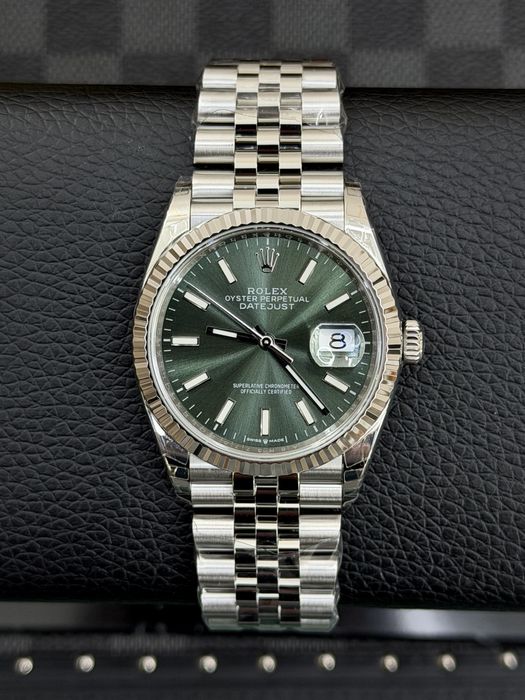 Rolex Date-Just 36mm Green Mint Dial ETA 3235