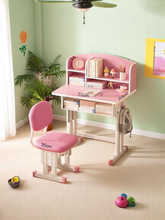 Bolalar parta va stul to'plami, balandligi sozlanadi /Стол и стул dm15