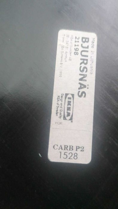 Трапезни маси IKEA – 7 бр., черни, 130×80 см