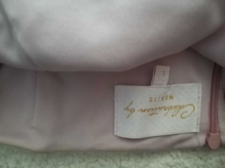 Къса дамска официална / бална рокля с дантела на цветчета - Mohito