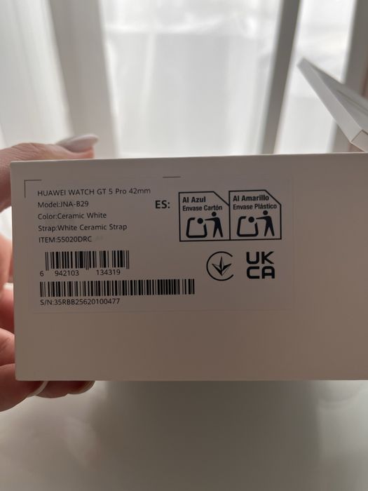 Smartwatch Huawei GT 5 PRO Gps Andoid/ Ios, ceramic titanium 42 mm