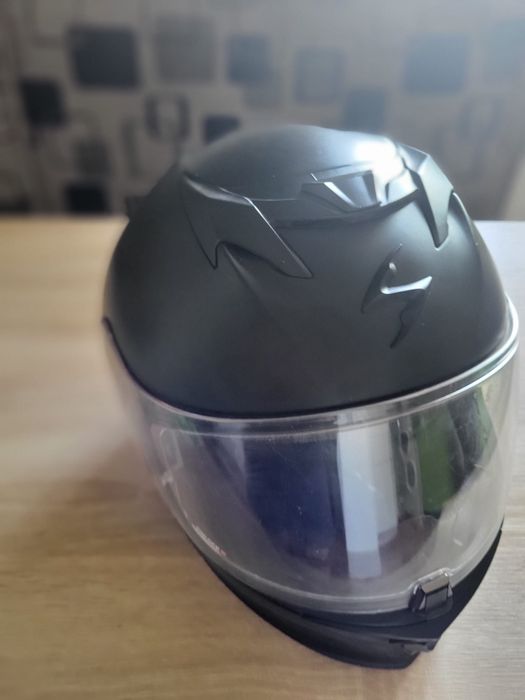 Vand casca moto Scorpion Exo 520 Evo Air Solid black matte