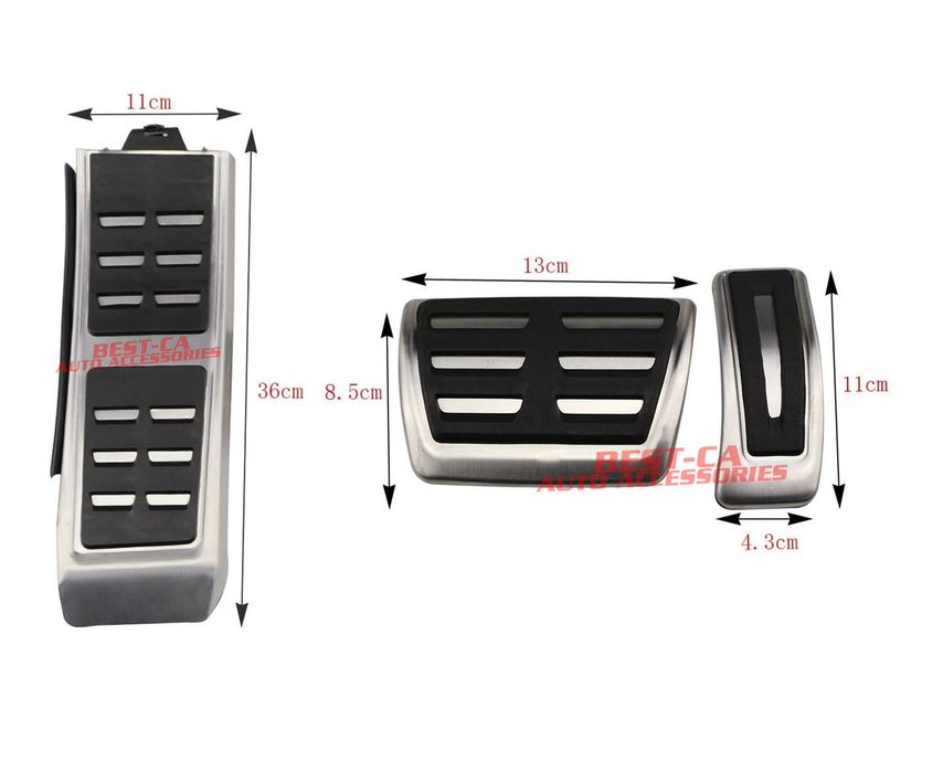 Set ornamente INOX sport pedale automata pentru Audi A4 B8 A5 A6 A7 Q5