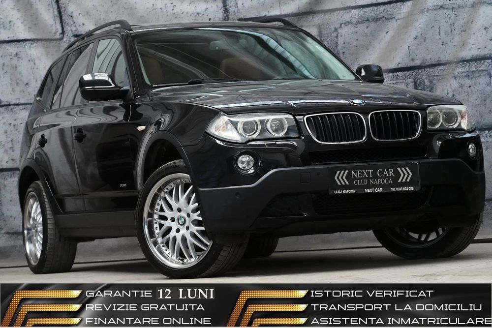 BMW X3 GARANTIE 12 LUNI*RATE*177Cp*4x4*Automat*Trapa*Piele maro*Navi*Bixenon