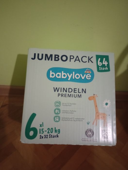 Scutece premium Babylove Nr 6