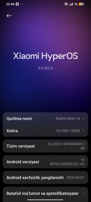 Redmi note 14   600ga