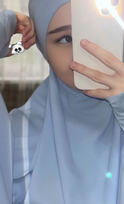 Джильбаб синий.  Матасы жазга темаа