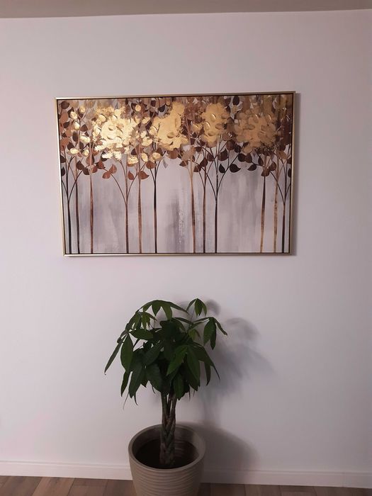 TABLOU cu pictura aurie in relief 3D model deosebit