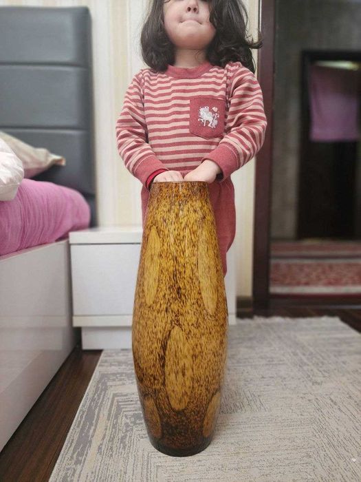 Стеклянная ваза 50 см