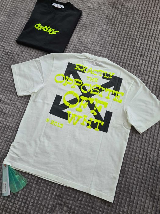 Tricou Off White Opposite White, Marimi L XL XXL, Premium, Unisex
