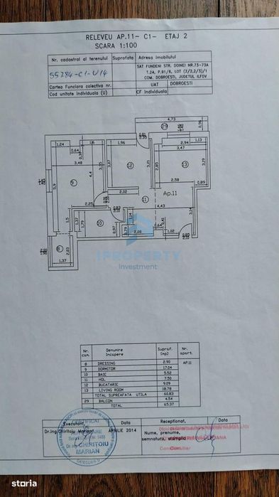Apartament 2 Camere Dobroesti Doinei Cu Balcon si Parcare
