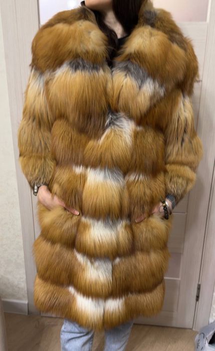Шуба из лисы натуральная