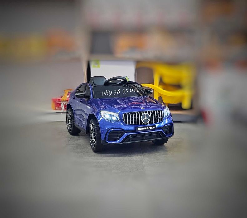 ТОП ЦЕНА!НОВО!Акумулаторен джип MERCEDES GLC63 AMG с 12V,меки гуми,USB
