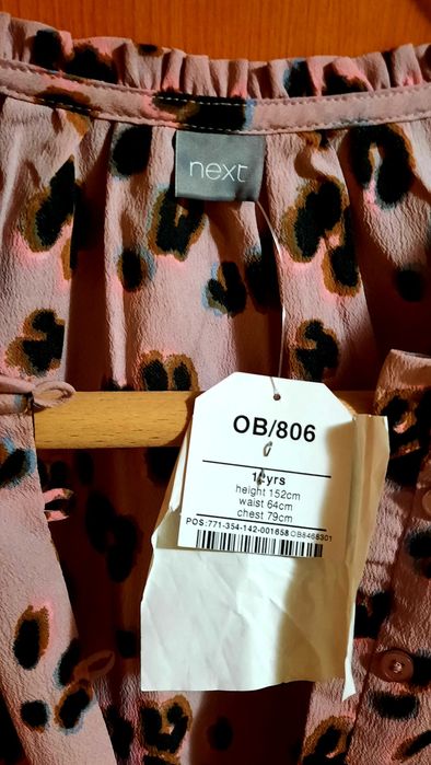 Salopeta Next fata 12 ani, cu pantaloni scurti