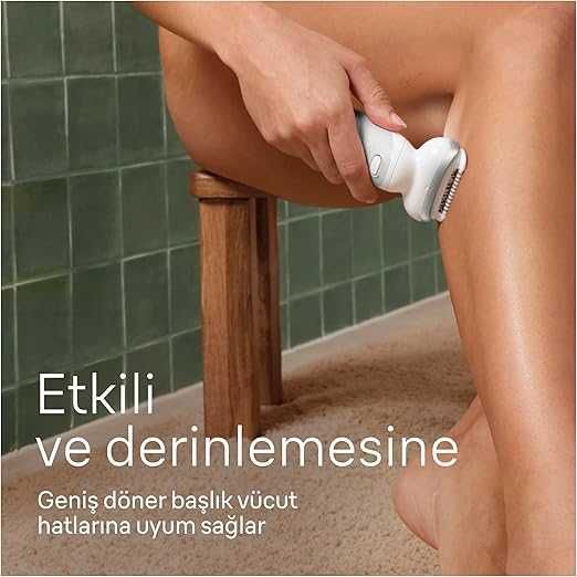 Епилатор Braun Silk·épil 9 9-041 за мокро и сухо, с въртяща се глава и гребен за подстригване