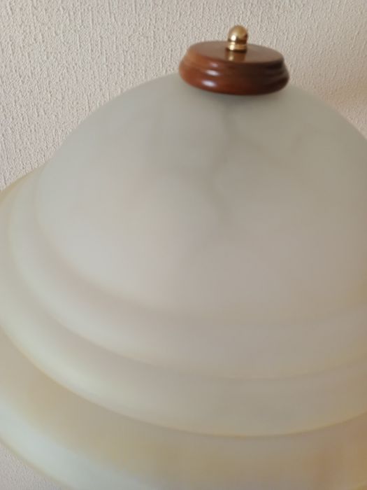 Торшер дерево с латунью