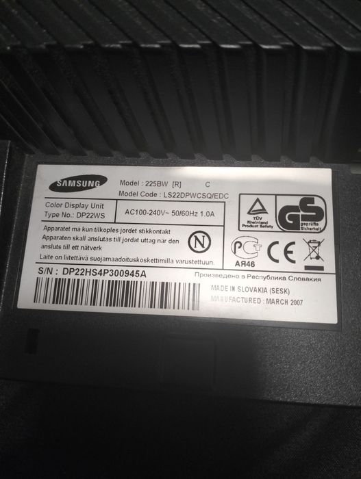 Monitor Samsung 60hz