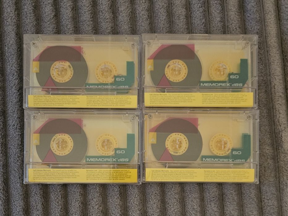 Lot 4 Casete Audio  Noi Memorex dBS 60 SUA