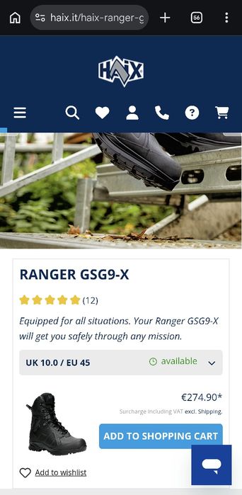 Haix GSG9-X  кубинки 44, 42,41,38,37