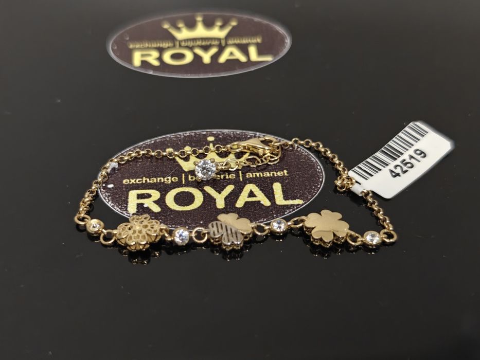 Bijuteria Royal: Brățară aur 14k/3.02 gr