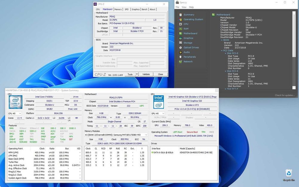 Dezmembrez Medion Peaq P2017 I7 6500U mb ok