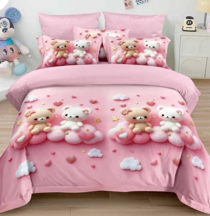 Lenjerie de pat finet 6 piese pentru pat dublu