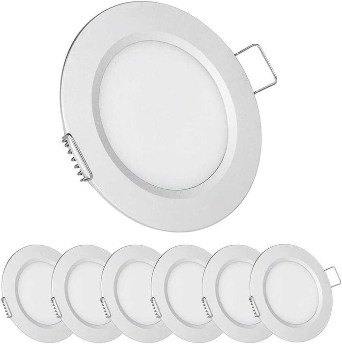 12V LED вградена таванна лампа за кемпер, 2.5W 6 броя CRI 93