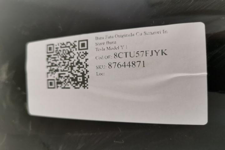 Тесла Модел Y / Tesla Model Y 1 8CTU57FJYK Предна броня Оригинална със