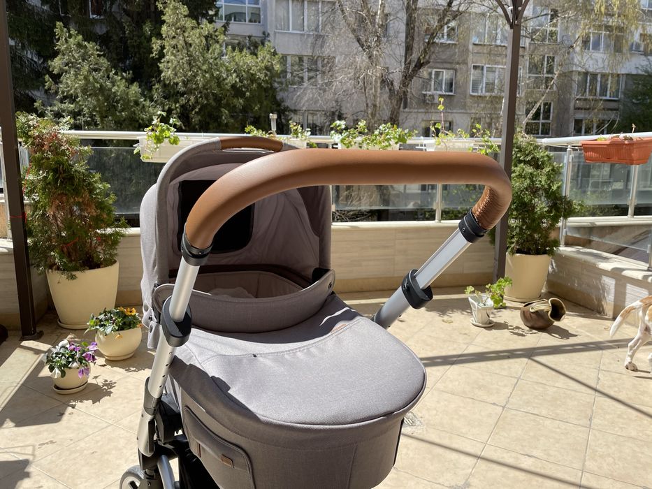 Детска количка Mutsy Nio North Sand с бебешки кош и лятна седалка