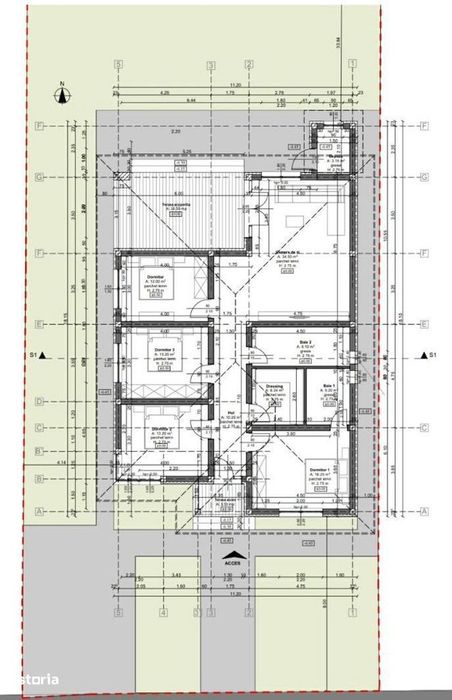 Teren 980 mp cu proiect de casă început–Chișirid, la 15 min de Oradea