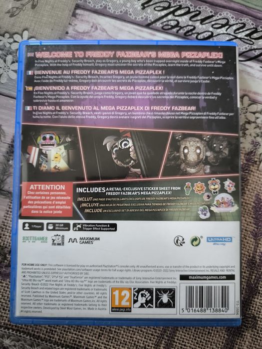 Fc 24,Nba2k22,W2k23,Five Nights at Freddy's Игр иза Playstation 5, Ps5