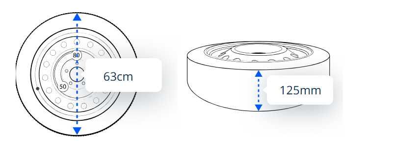 НОВА резервна гума тип Патерица за Audi,Mercedes,Opel,BMW,Peugeot и др