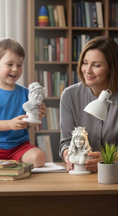 Veronica, Motanul Dănilă și Zâna — statuete personaje de poveste