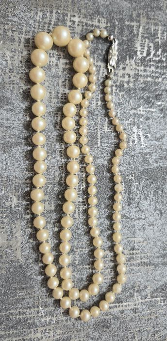 Perle vintage de Mallorca si inchizatoare de argint 835