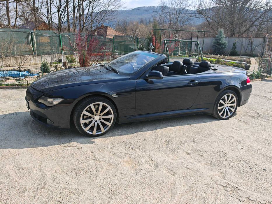 2009 BMW E64 635d Cabrio decapotabila Facelift 3.0 bi-turbo 286 cp automata volan dreapta acte de Bulgaria BG schimb / variante X5 SERIA 7 E38 SUV
