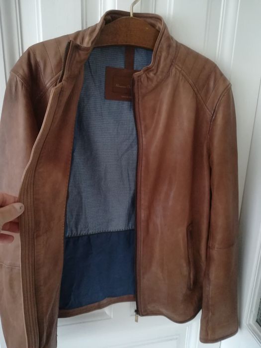 Geaca piele Massimo Dutti xl bărbați