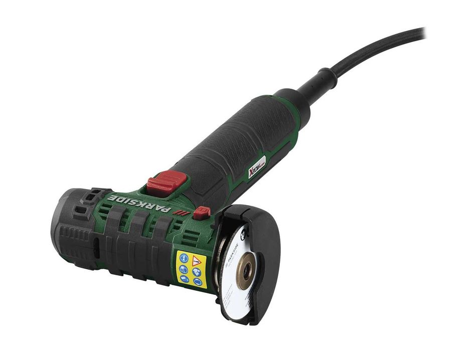 Polizor unghiular multifunctional de precizie Parkside 20 V freza
