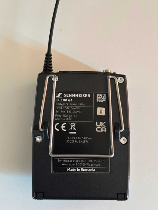 Sennheiser SK 100 G4 Wireless Bodypack Transmitter A1 Band