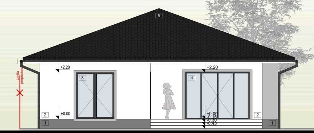 Casa la rosu in Cheriu