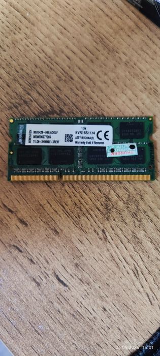 Модель памяти DDR4 4gb 2666 и DDR3L 8gb бу