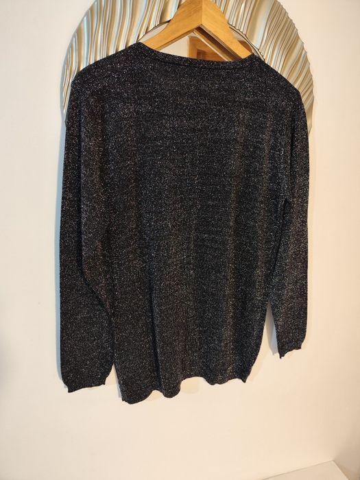 Cardigan din lamé de mătase naturală