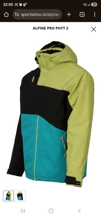 Costum geaca si pantaloni cu bretele ski snowboard XL