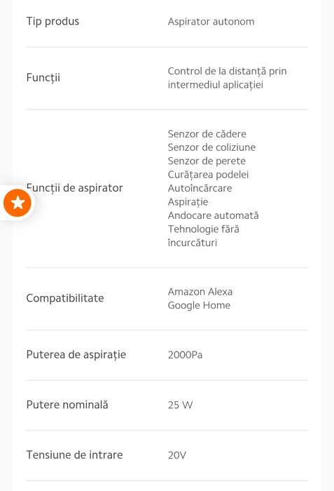 Aspirator robot xiaomi E5