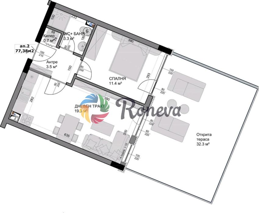 Продава се Двустаен апартамент в Варна, Владислав Варненчик - 87 кв.м за 1034 €/кв.м - Снимка #5