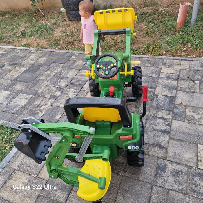 tractor pentru copii 3-10 ani John Deere 7930 Rolly Toys cu pedale si