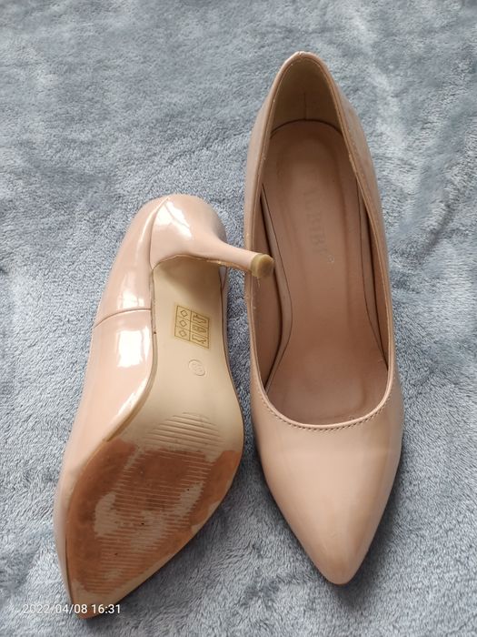 Pantofi stiletto nude, marimea 36